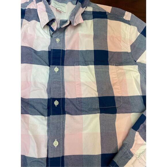 American Eagle Classic Fit Plaid Button Front Mens Shirt Size XXL - Picture 2 of 8